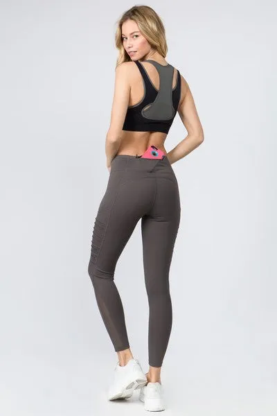 Moto Mesh Pockets - Charcoal
