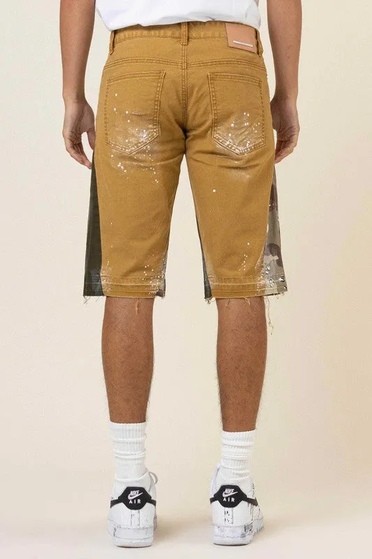 PANELED HEM SHORTS