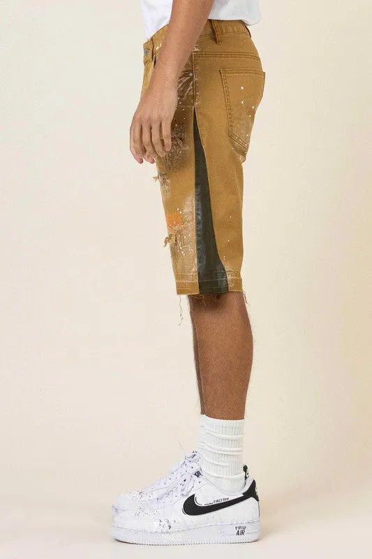 PANELED HEM SHORTS
