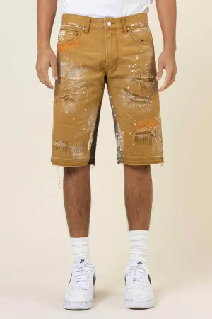 PANELED HEM SHORTS