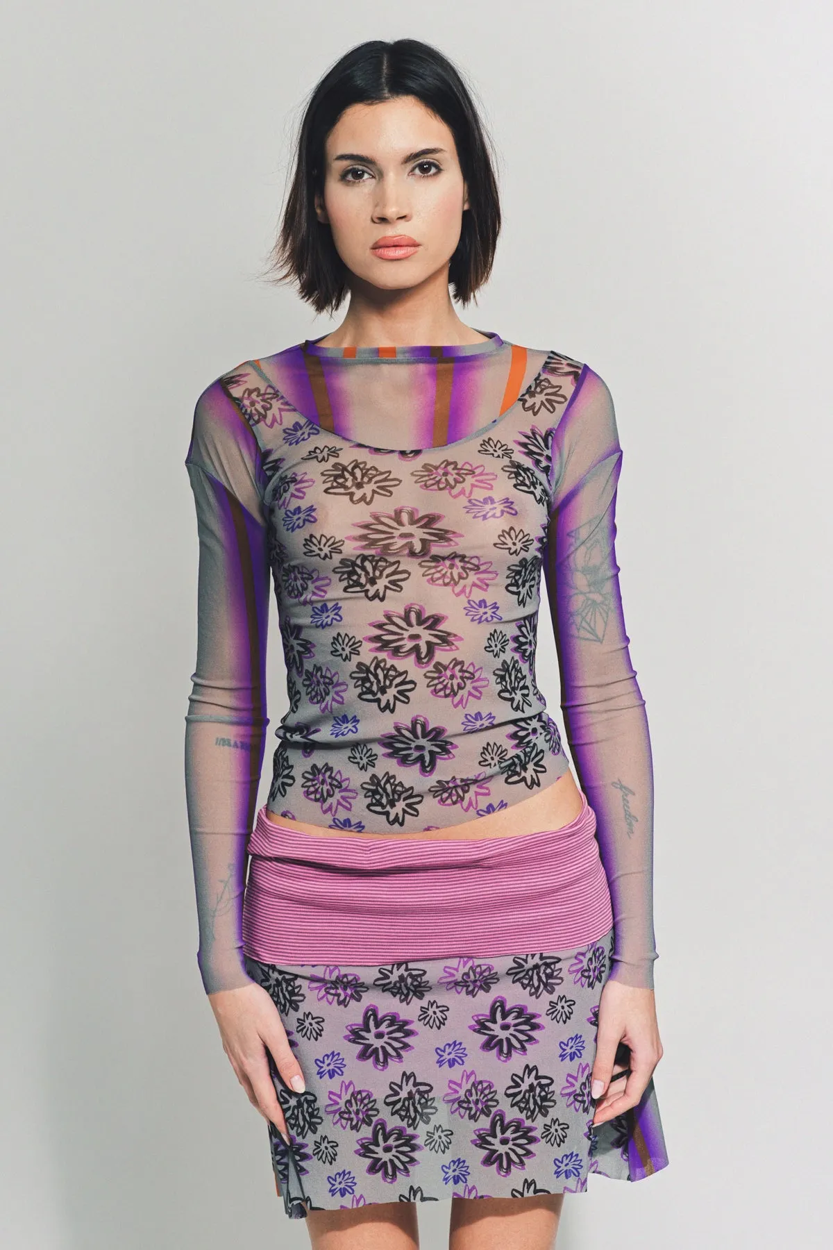 PAULA CANOVAS DEL VAS | LONG SLEEVE MESH TOP