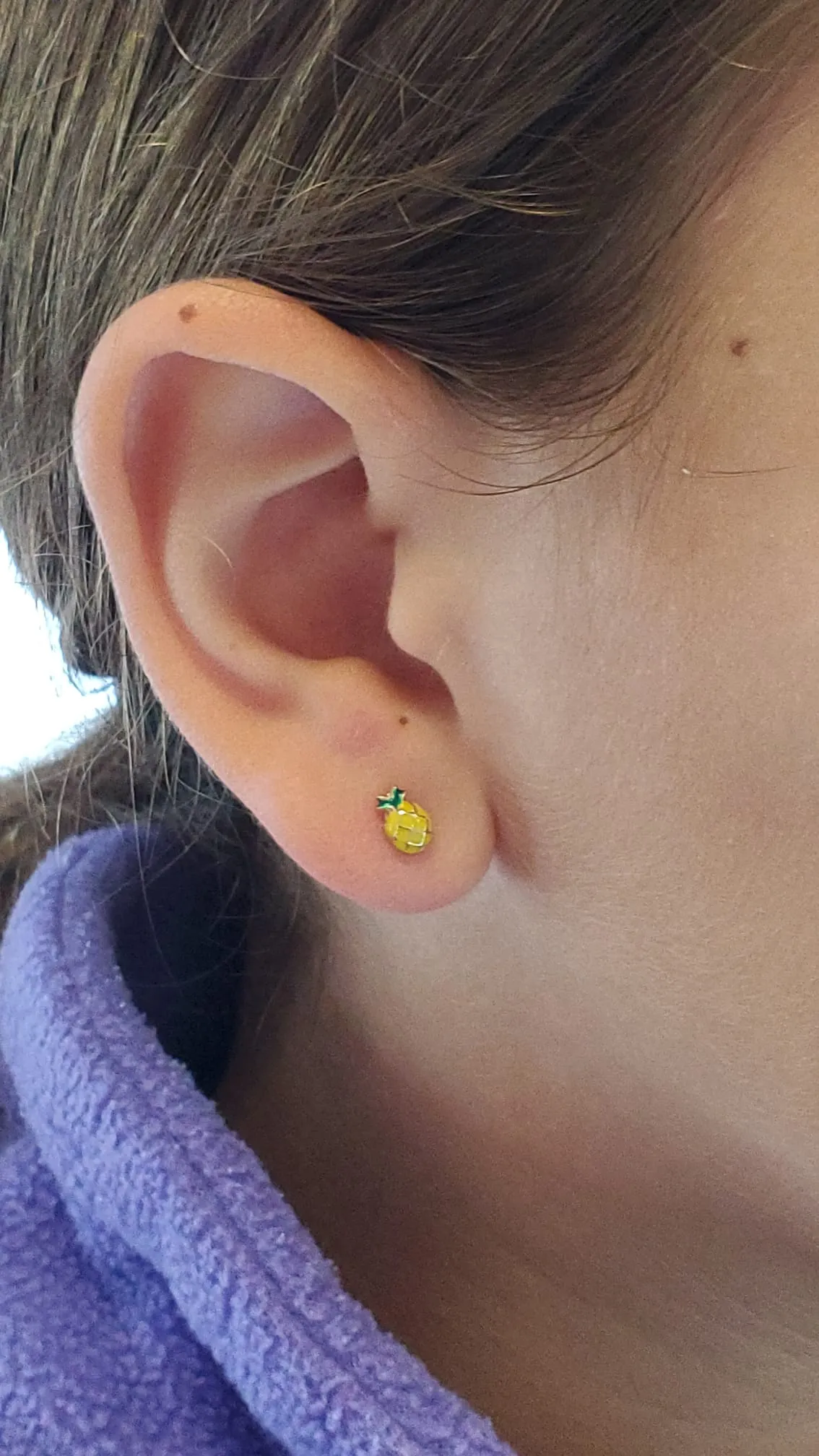 Pineapple Earring Crafted