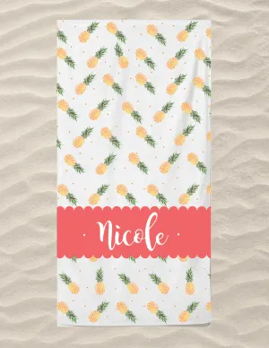 Pineapple Full Beach Towel