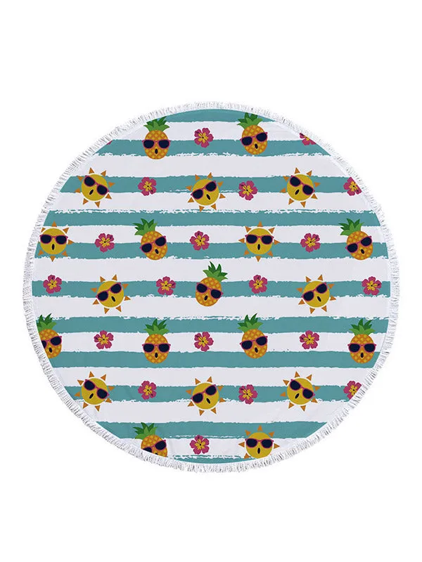 Pineapple&Watermelon Pattern Beach Towel