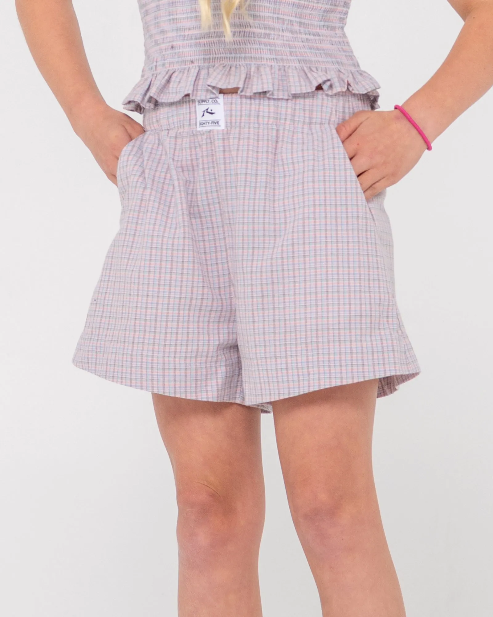 Pinky Elastic Waist Short