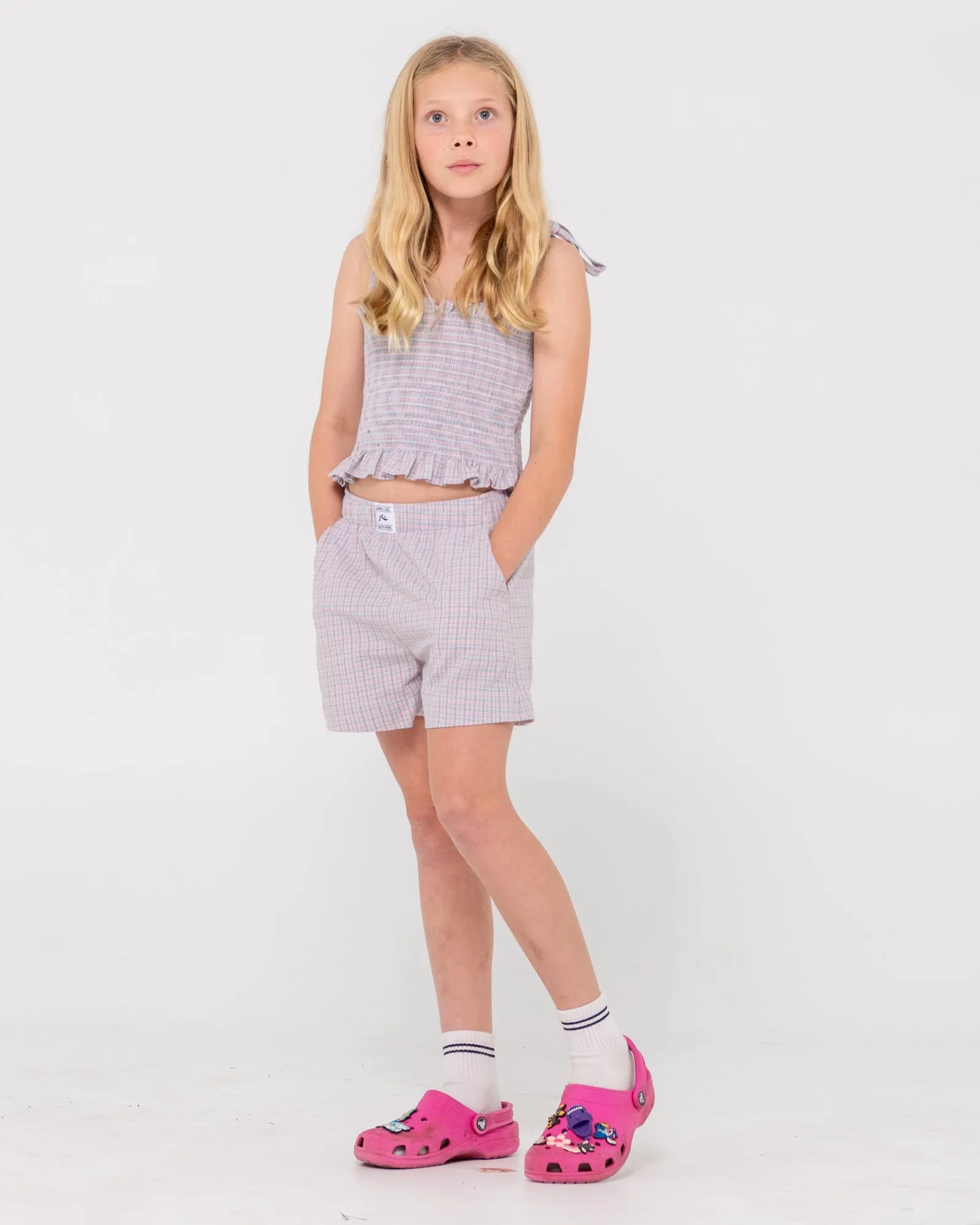 Pinky Elastic Waist Short
