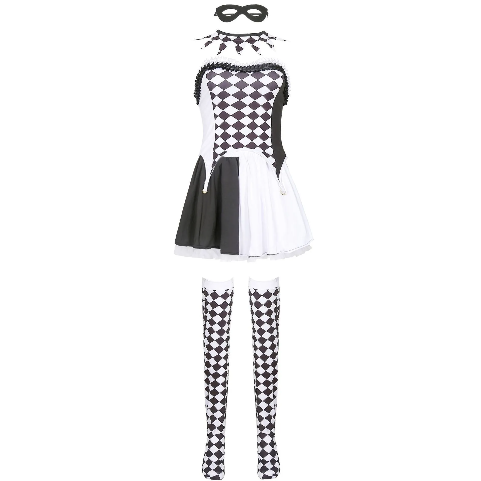 Playful Harlequin Cosplay Costume