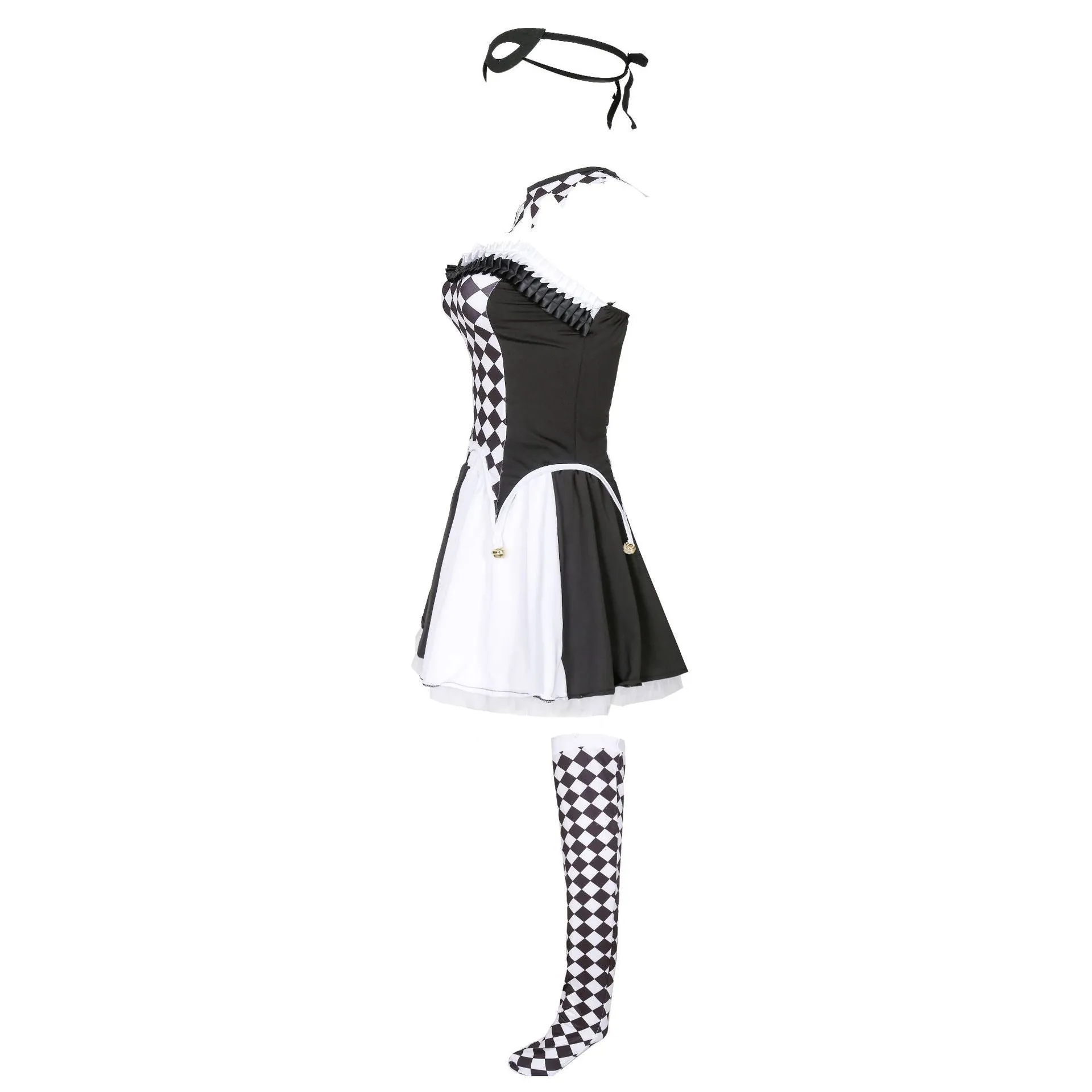 Playful Harlequin Cosplay Costume