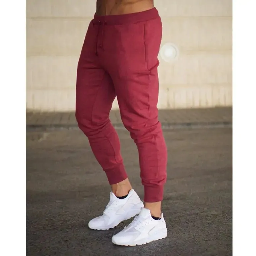 Premium Men's Athletic Sweatpants with Elastic Waist and Sleek Design