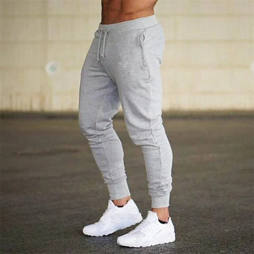 Premium Men's Athletic Sweatpants with Elastic Waist and Sleek Design