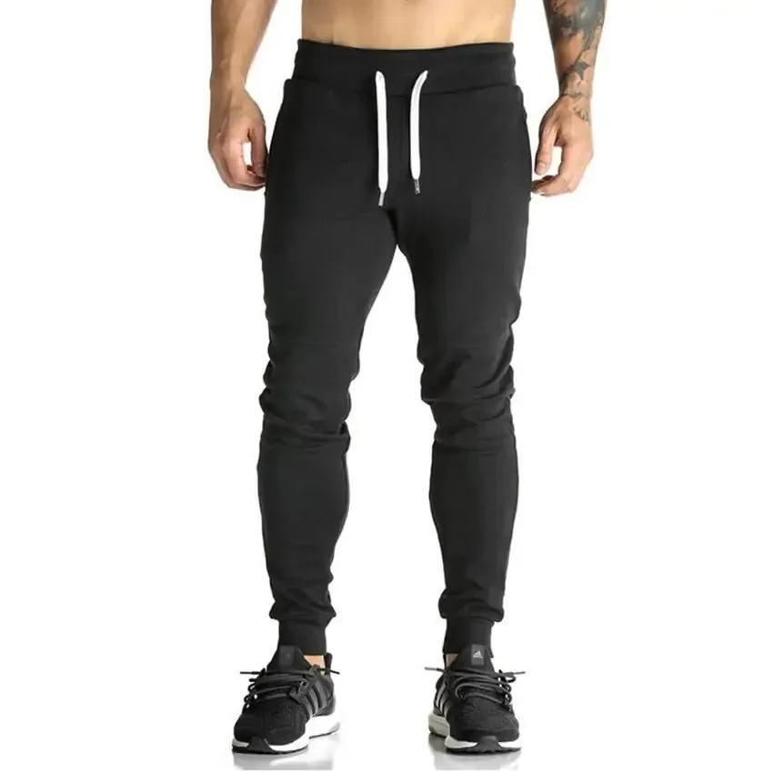Premium Men's Athletic Sweatpants with Elastic Waist and Sleek Design