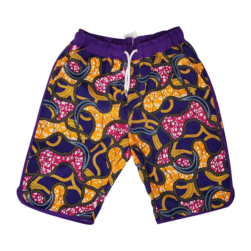 Purple Summer Men's Swim Trunks