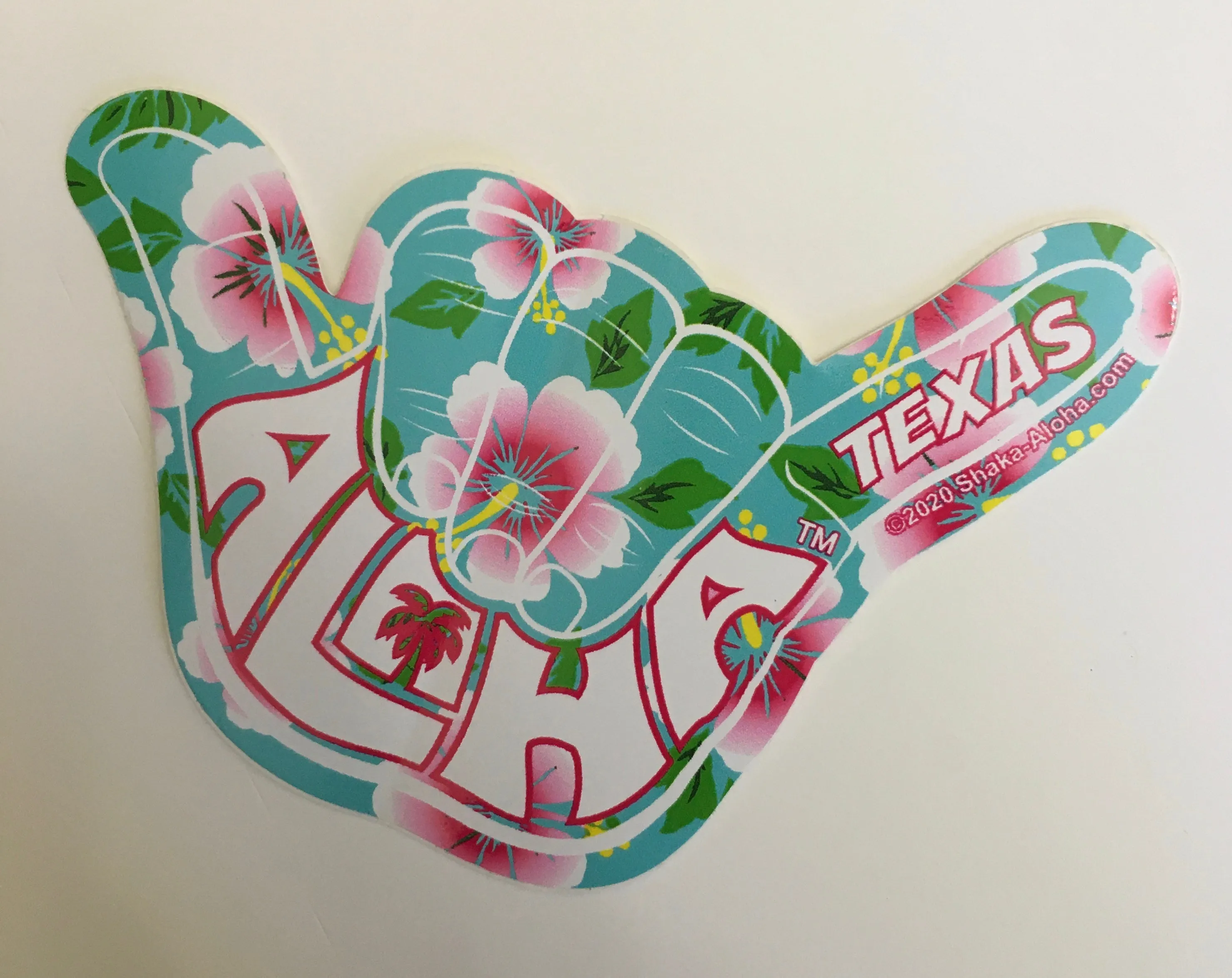 "Aloha Texas"  4 inch sticker