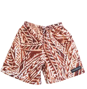 Red Beach Swim Trunks