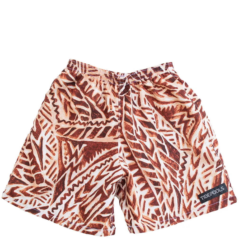 Red Beach Swim Trunks