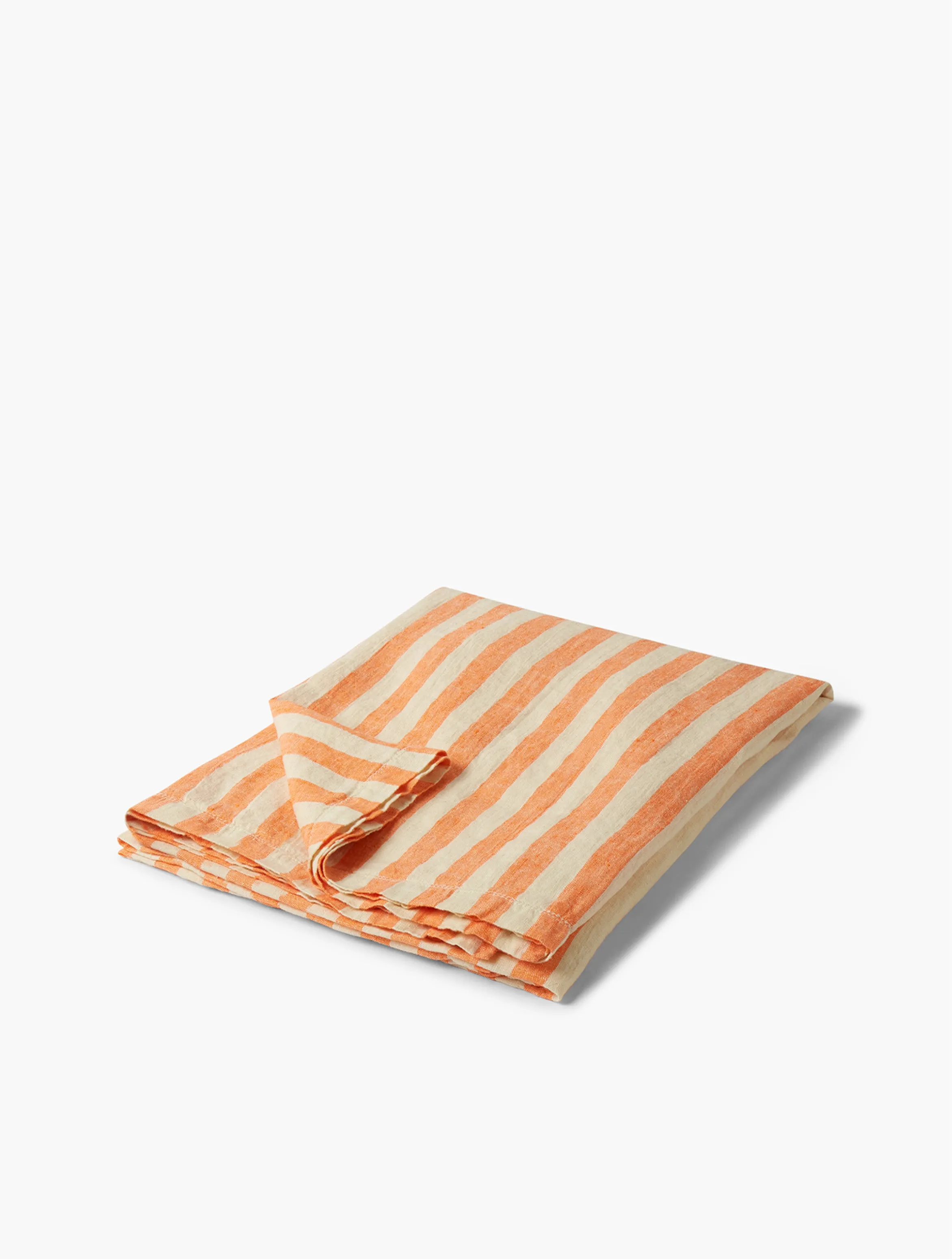 REGULAR-STRIPE LINEN BEACH TOWEL