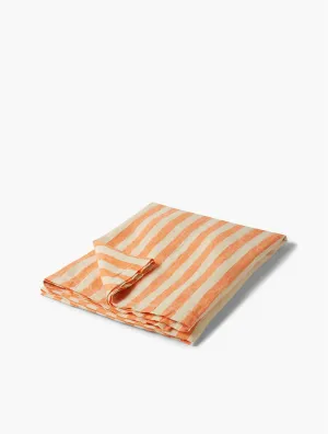 REGULAR-STRIPE LINEN BEACH TOWEL