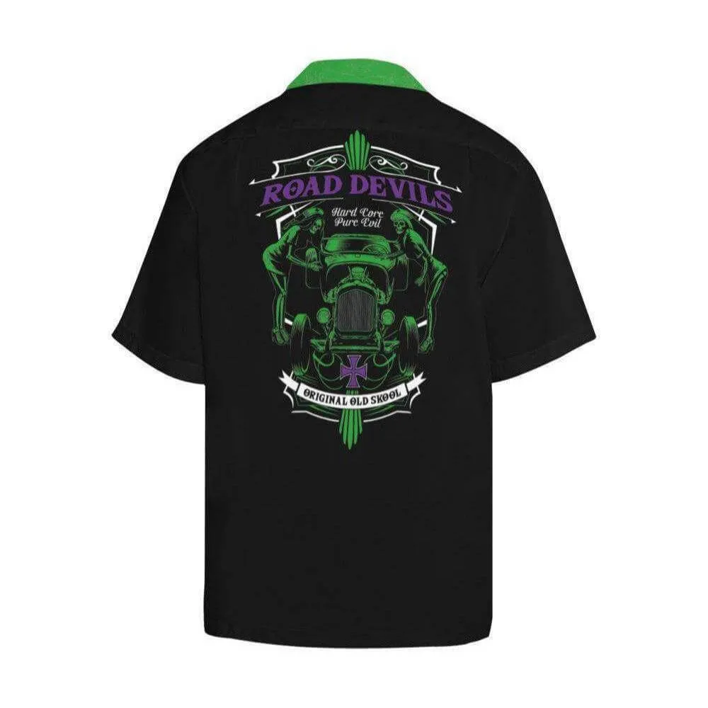 ROAD DEVILS Men's Rockabilly Hotrod Shirt