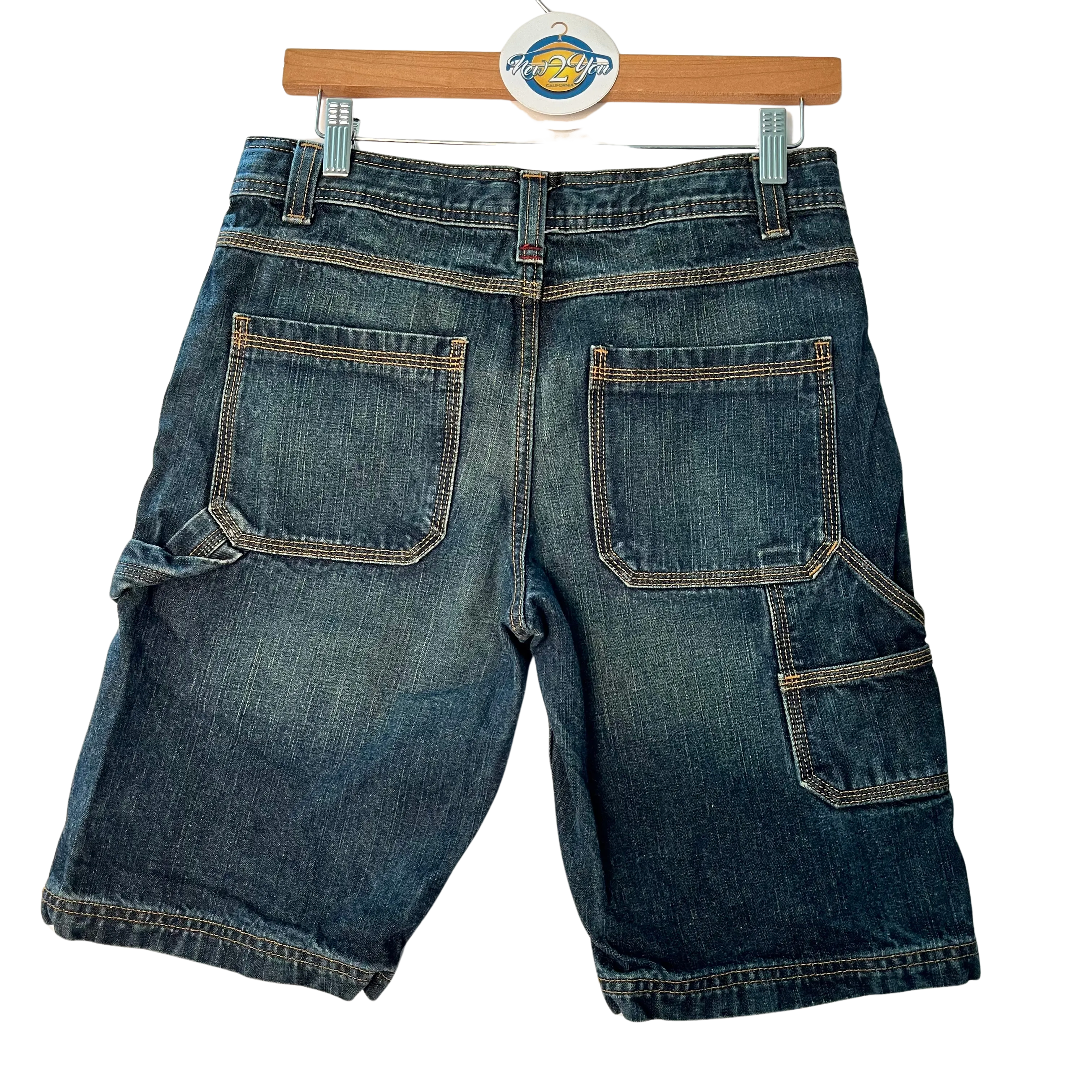 Rustic Blue Wash Denim Shorts (Arizona Jean Co.)