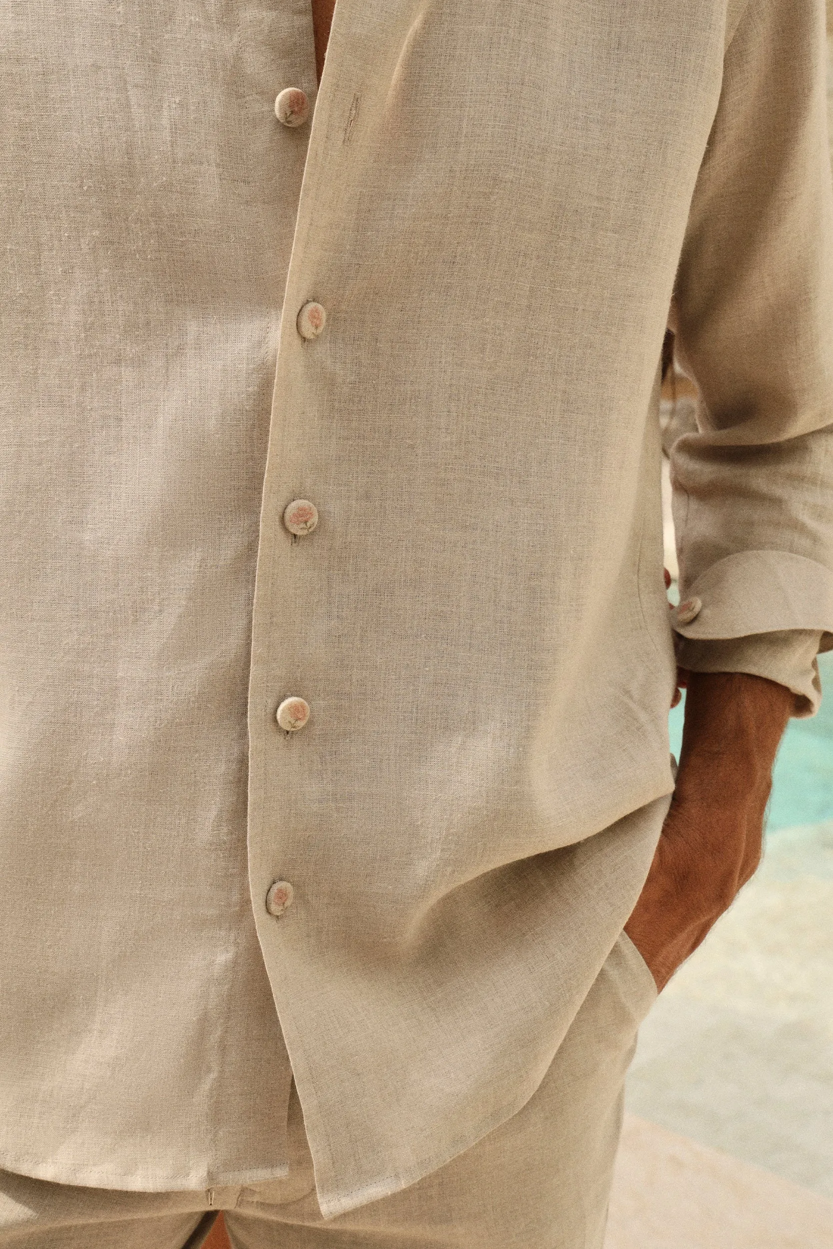 SAND Shirt- Man (Natural Rose)