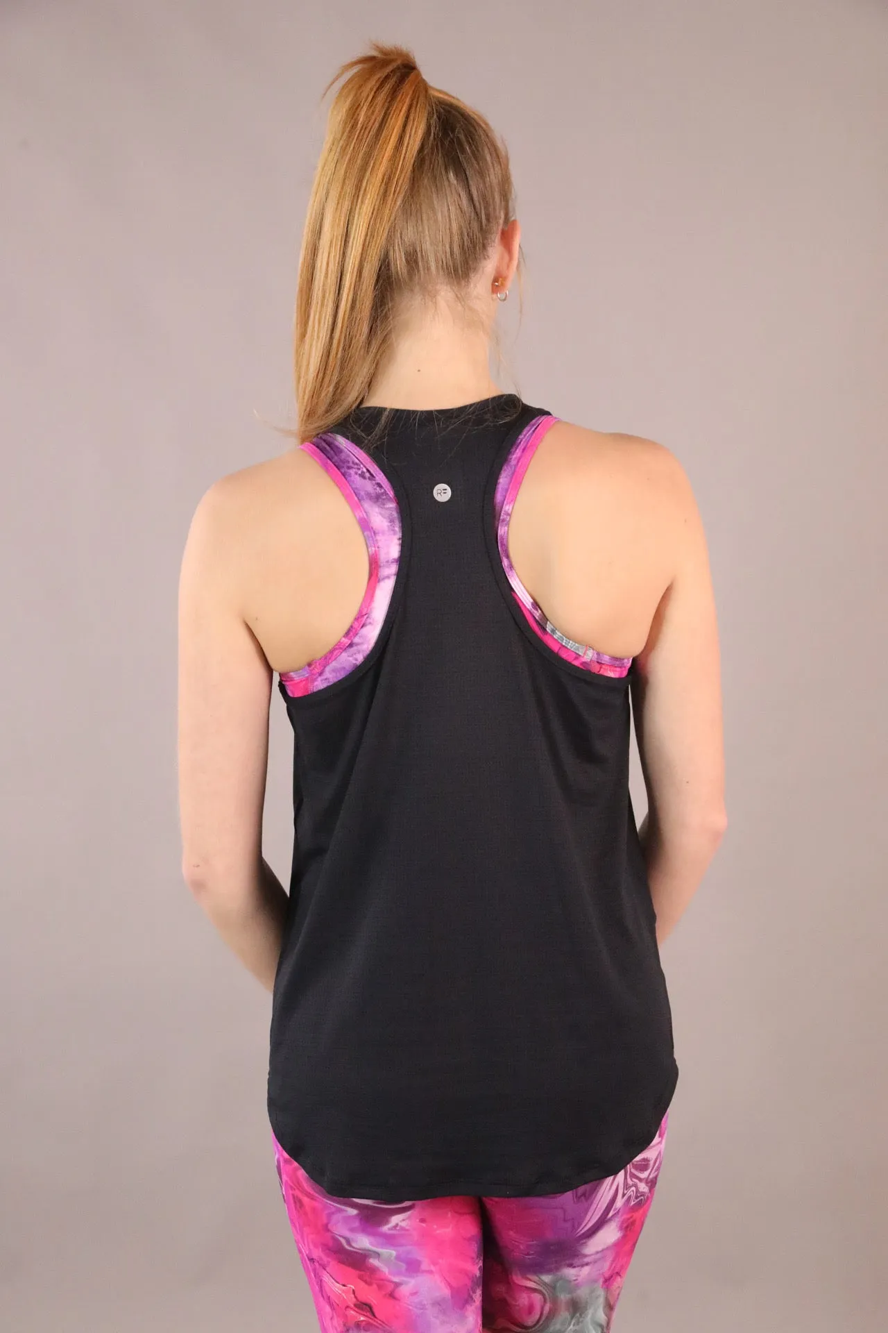 Scope Racerback Singlet - Black