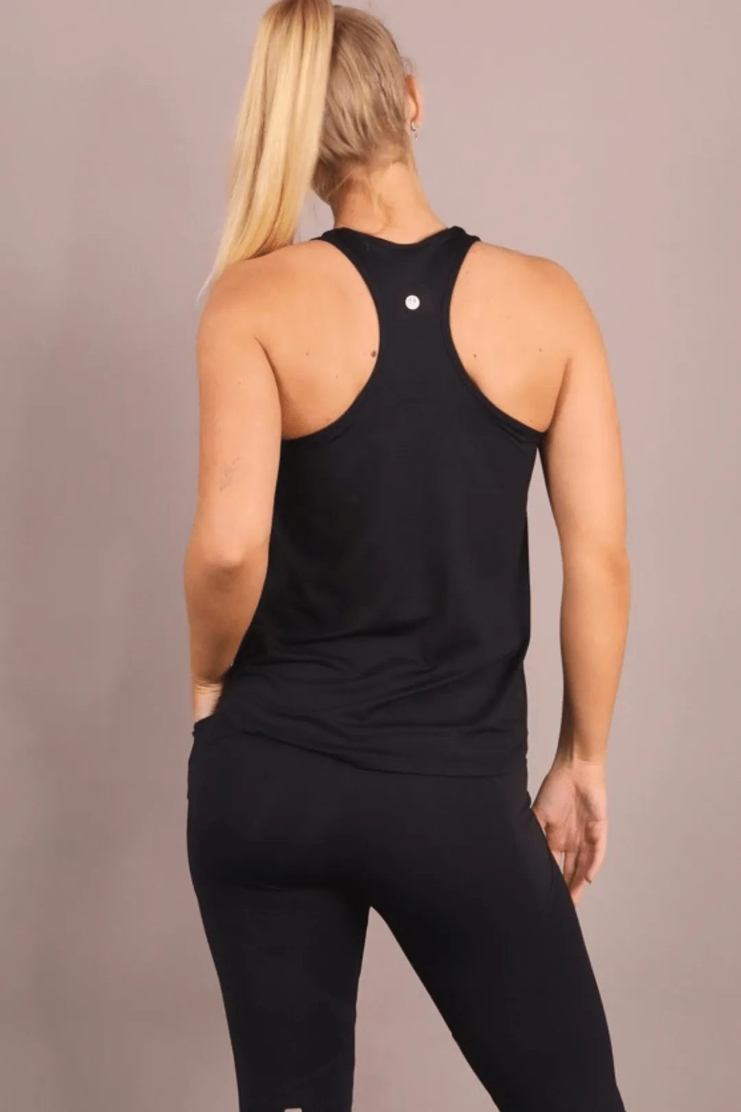 Scope Racerback Singlet - Black