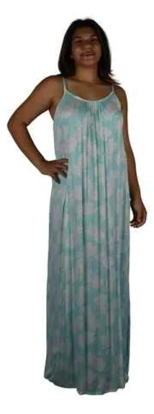 Secret Beach - Bali Dress - Long - Pineapple - Tiffany Blue