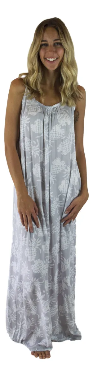 Secret Beach - Bali Dress - Long - Pineapple - Wind Chime