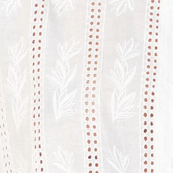 Seville Top in White Vine Eyelet