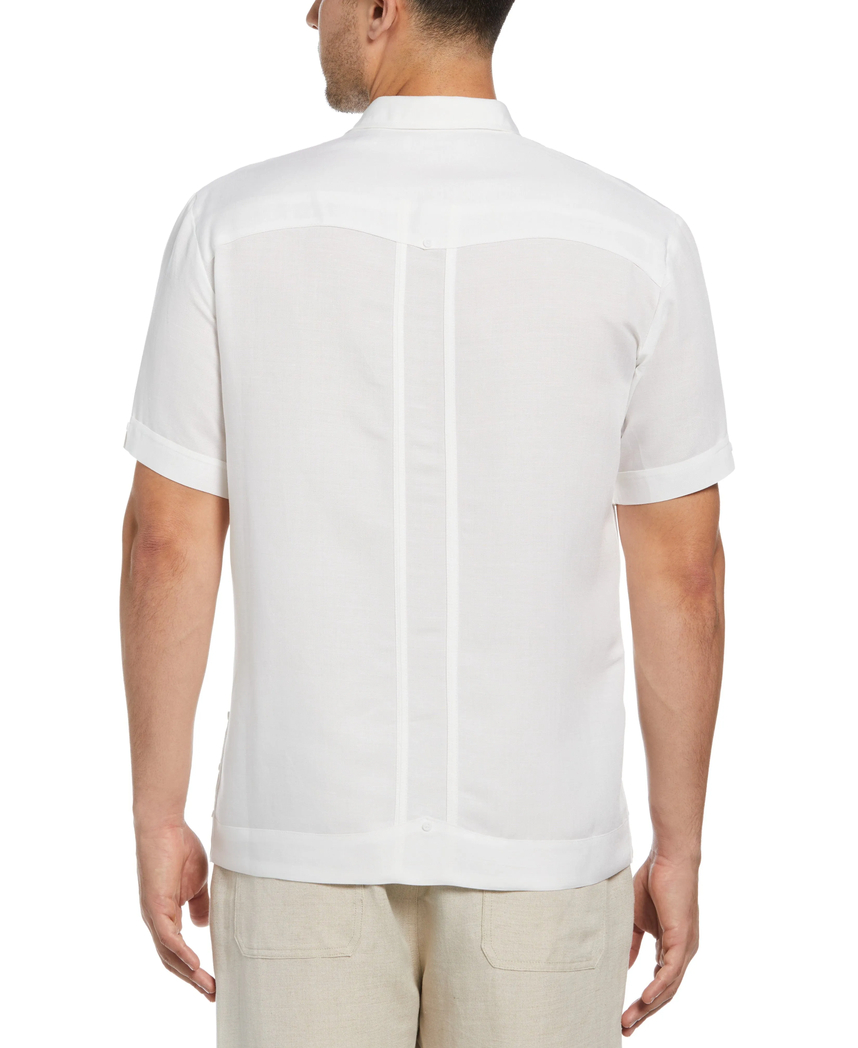 Short Sleeve Embroidered Guayabera