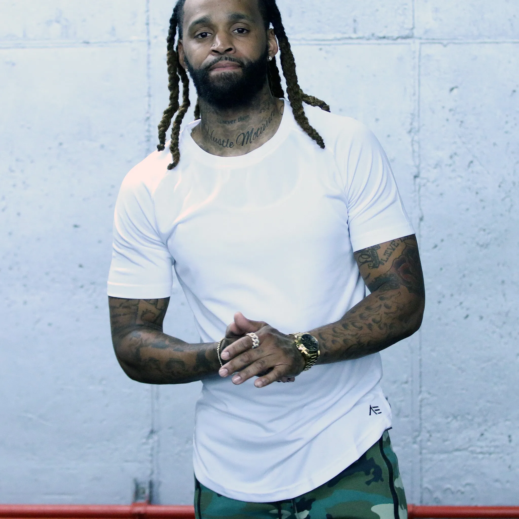 Short Sleeve Mesh Performance Shirt - White