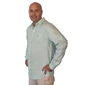 Signature Pocket Linen L/S - Seafoam