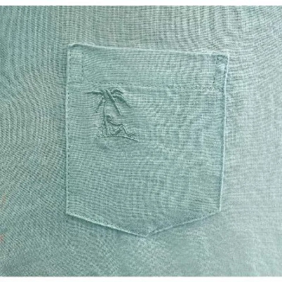 Signature Pocket Linen L/S - Seafoam