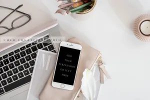 Smartphone, Glasses & Pencil Holder