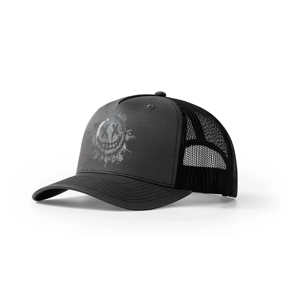 Smiley Face Workout Trucker Hat