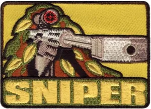 Sniper Morale Embroidered Patch 2.5" x 3.5"
