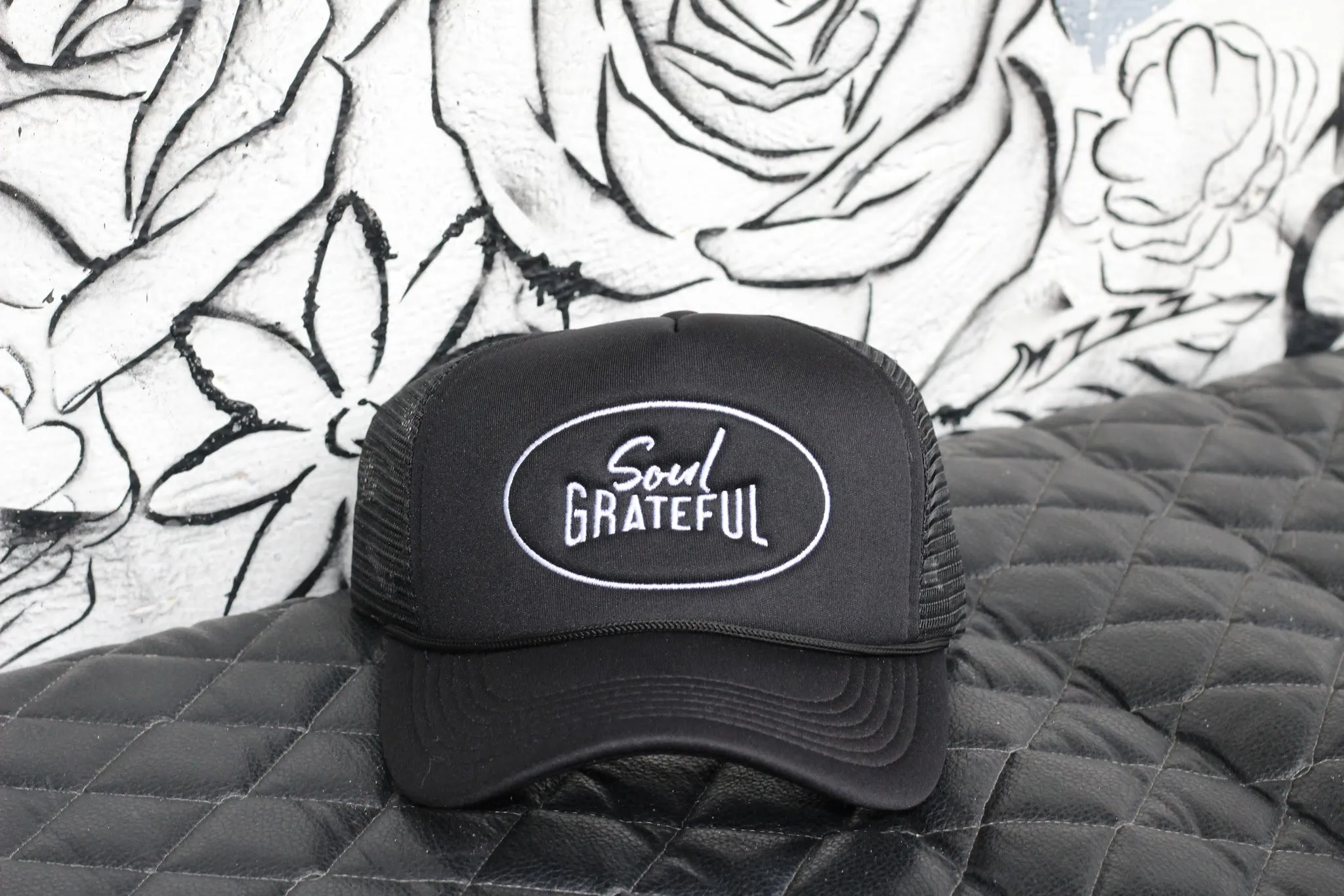 Soul Grateful Foam Trucker Hat (Black)