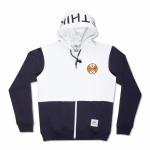 Standard Issue White Zip Up Hoodie