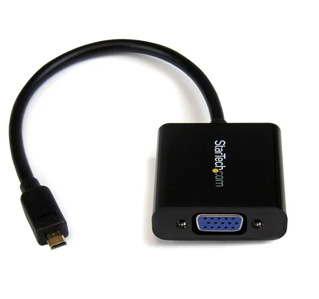 Star Tech Mchd2 Vgae2 Adaptador Micro Hdmi 19 P Macho Vga 15 P Hembra, Negro