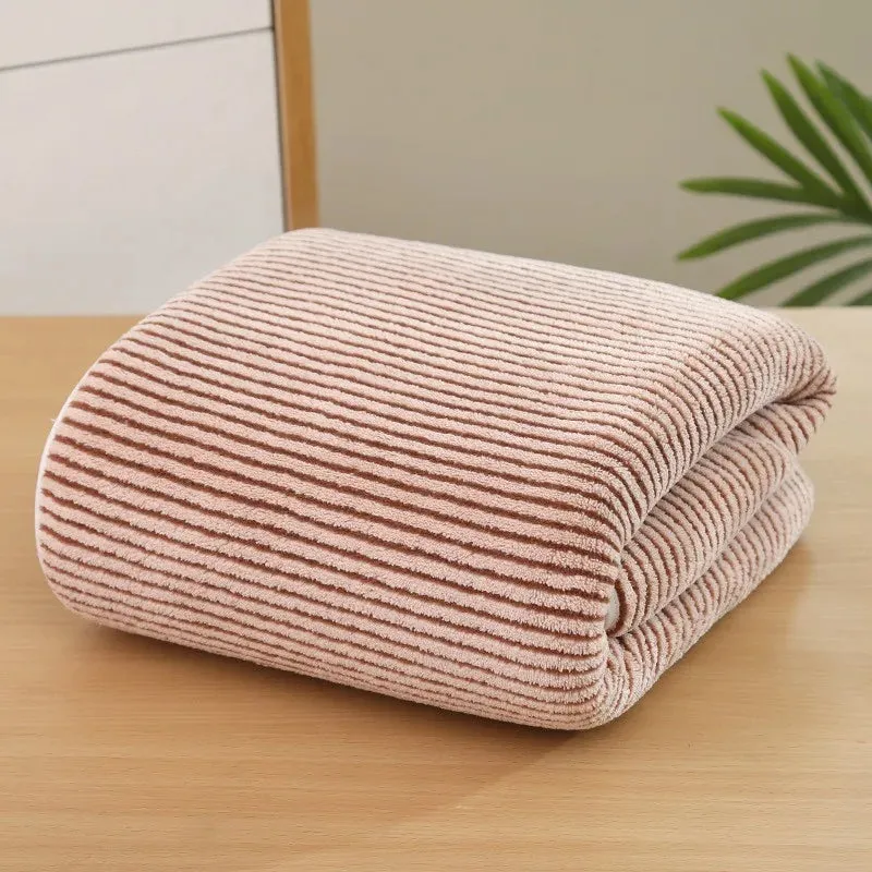 Striped Bamboo Bath Towel