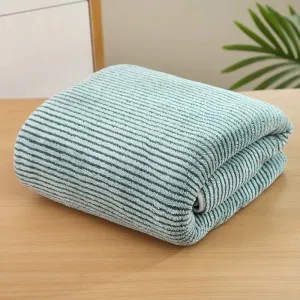 Striped Bamboo Bath Towel