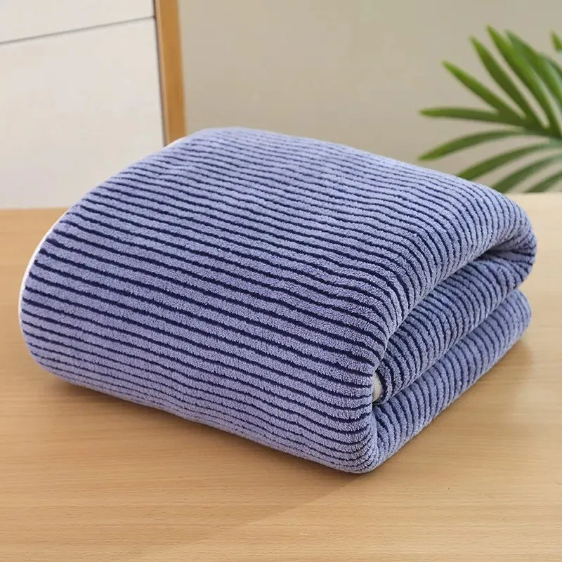 Striped Bamboo Bath Towel