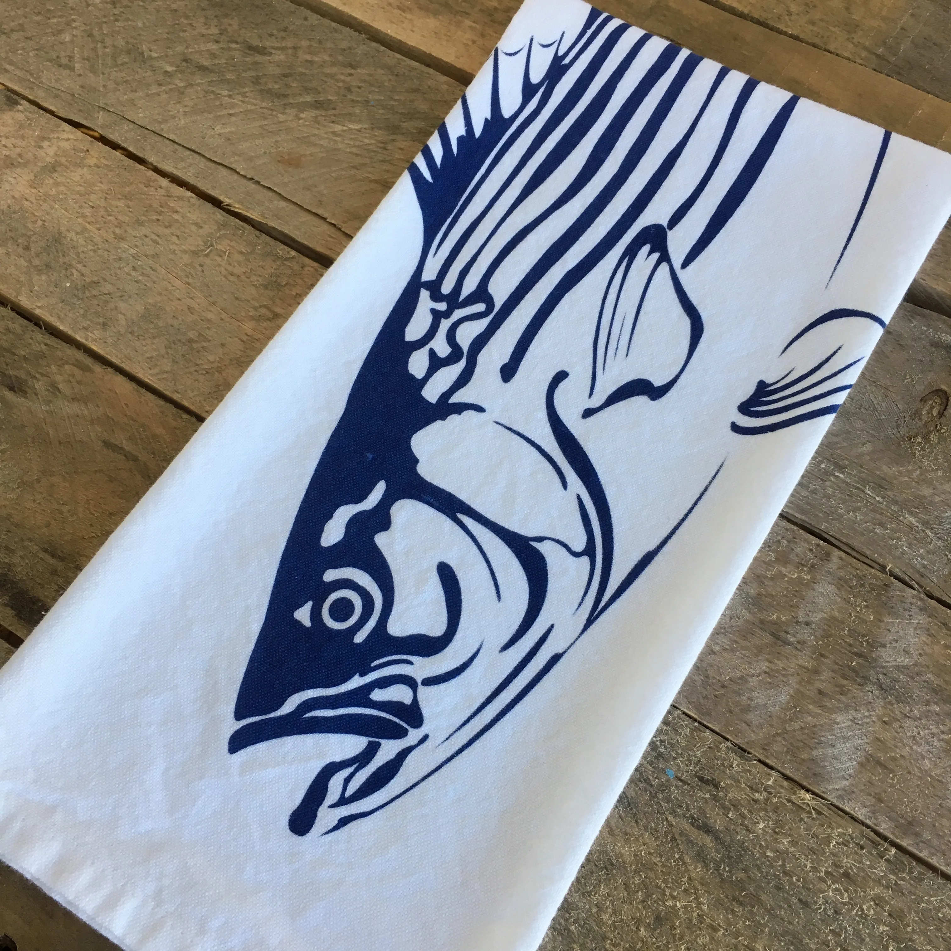 Striped Bass Tea Towel
