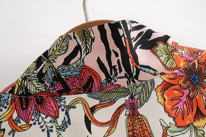 Summer Women Floral Print Kimono