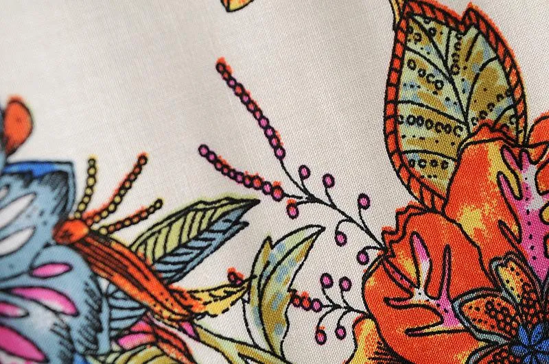 Summer Women Floral Print Kimono