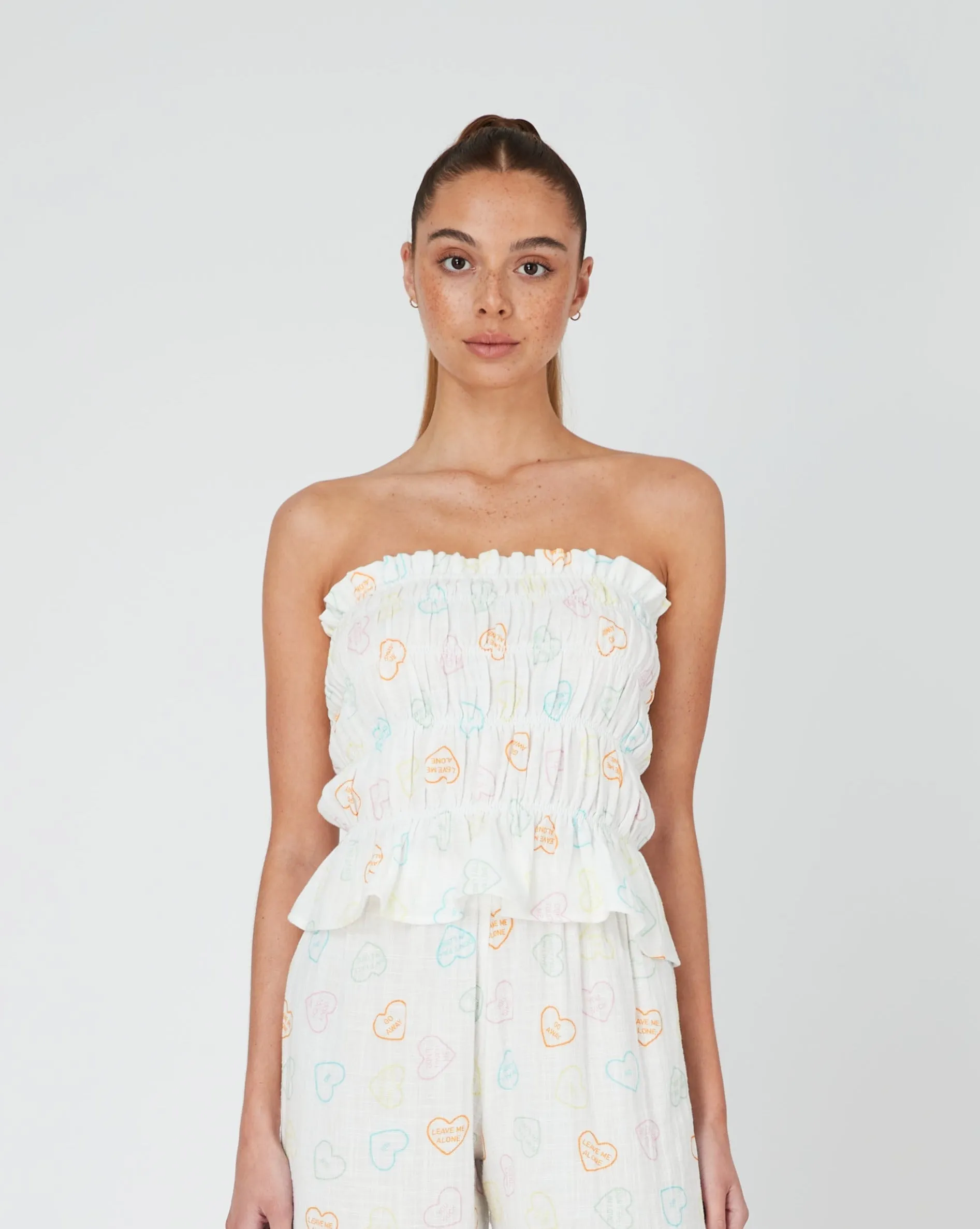 Summi Summi - GAUZE BODICE - MULTI DUMB LOVE PRINT