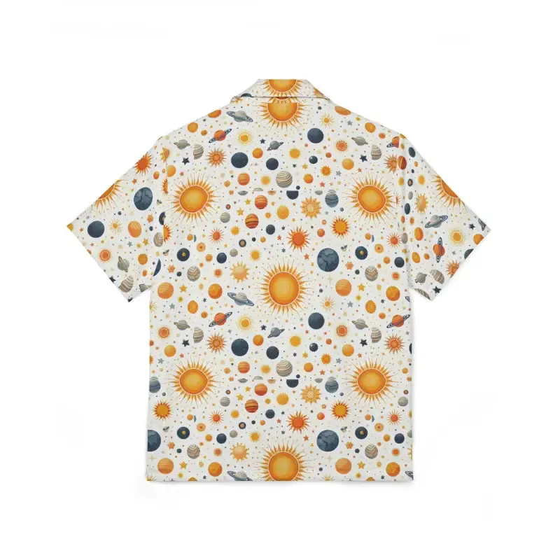 Sun & Stars Hawaiian Camp Shirt with Linen Texture