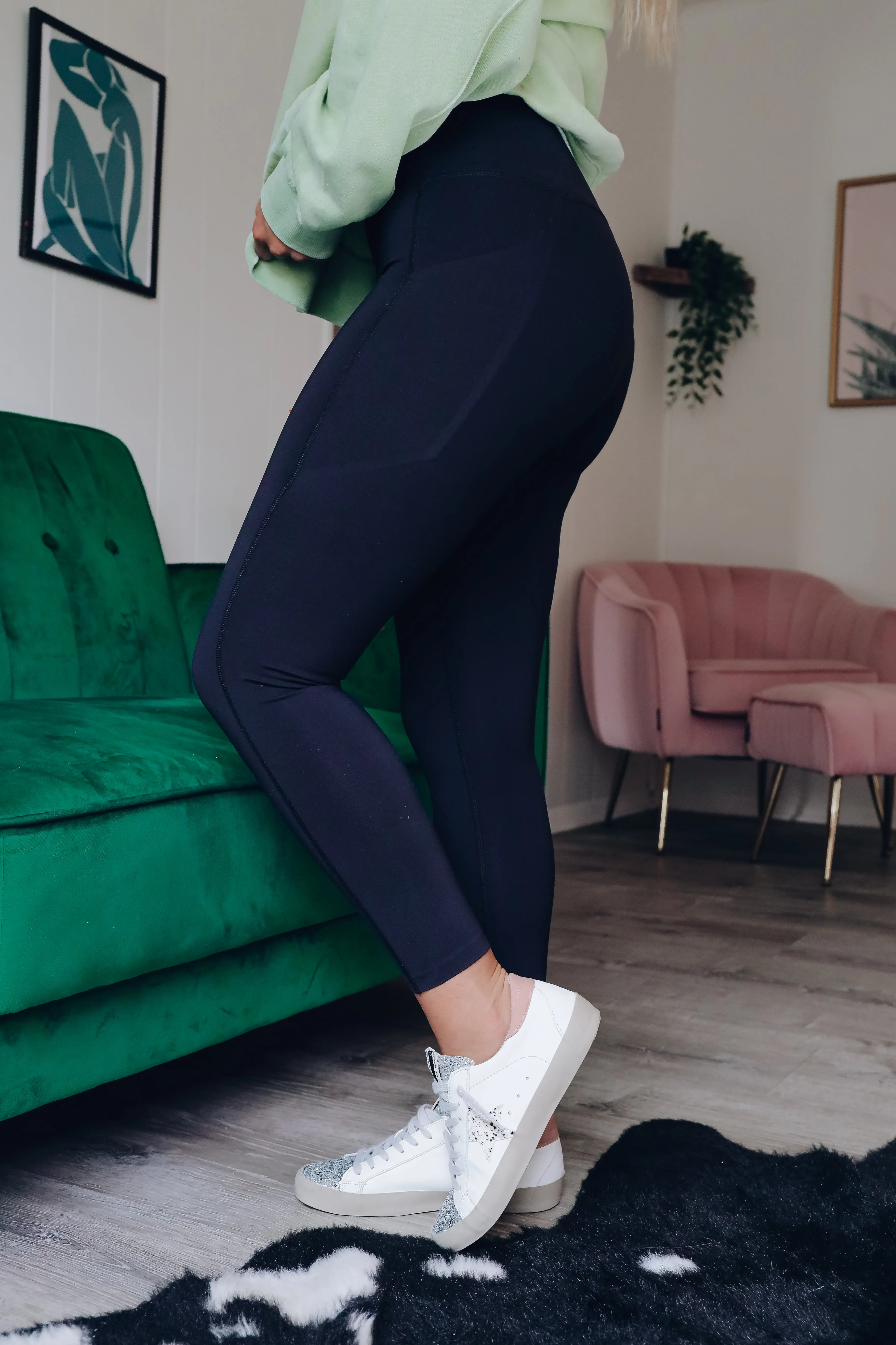 Super Set Pocketed Leggings - Black