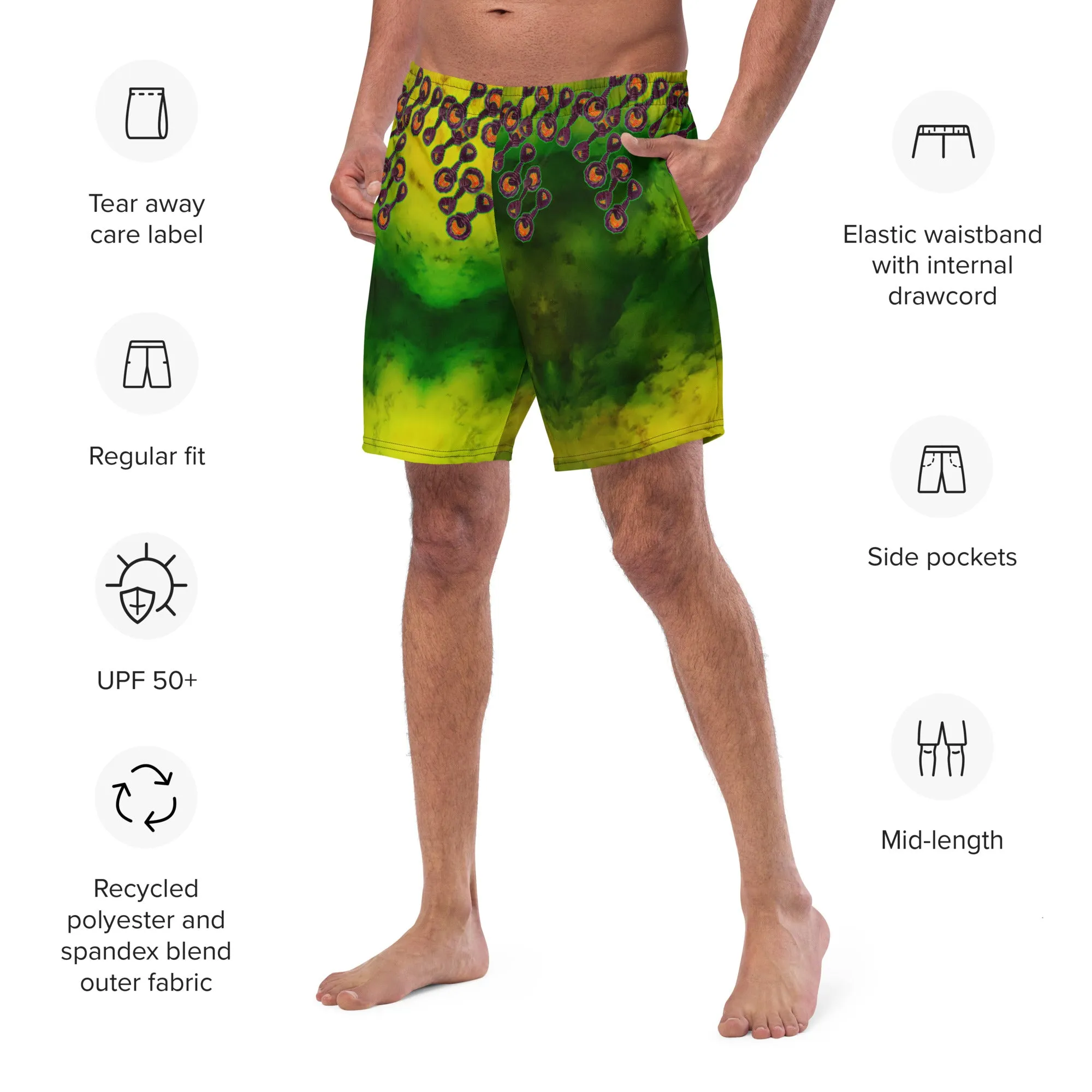 Swim Trunks (Virilis)(Grail Night Rose Orange Logo) RJSTH@Fabric#3 RJSTHS2023 RJS