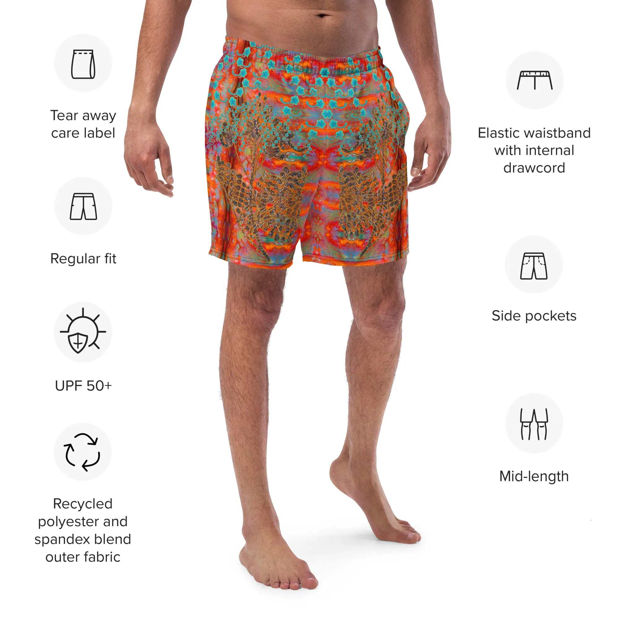 Swim Trunks (Virilis)(WindSong Flower) RJSTH@Fabric#12 RJSTHS2023 RJS